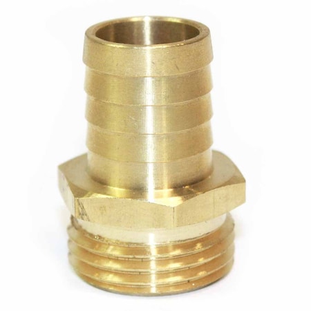 Interstate Pneumatics 3/4 Inch GHT Male x 3/4 Inch Barb Hose Fitting, PK 6 FGM312-D6
